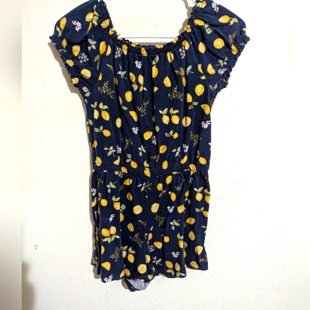 Old navy lemon romper youth size large 10-12